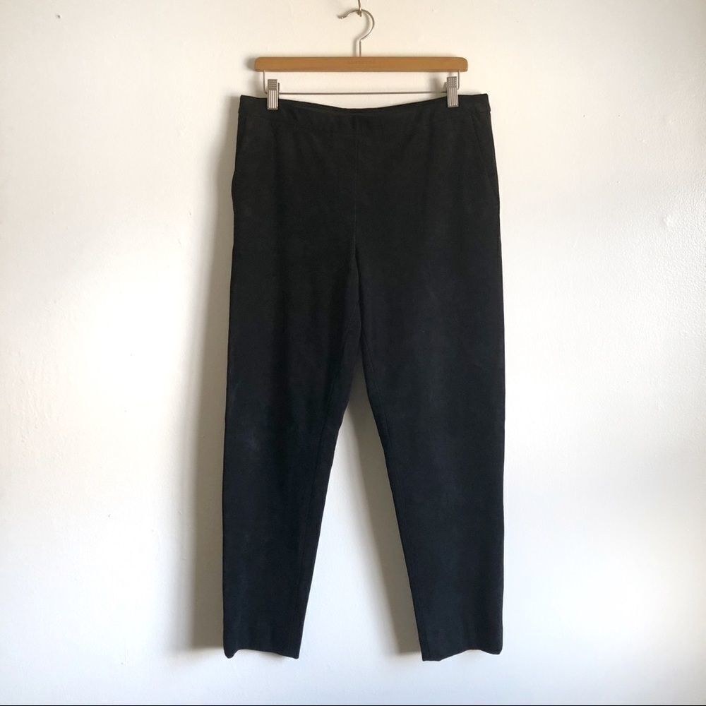 Karl Lagerfeld Paris Faux Suede relax fit pants